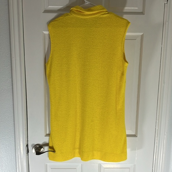 DeWeese Design vintage terry cloth cover up dress yellow - Picture 3 of 5